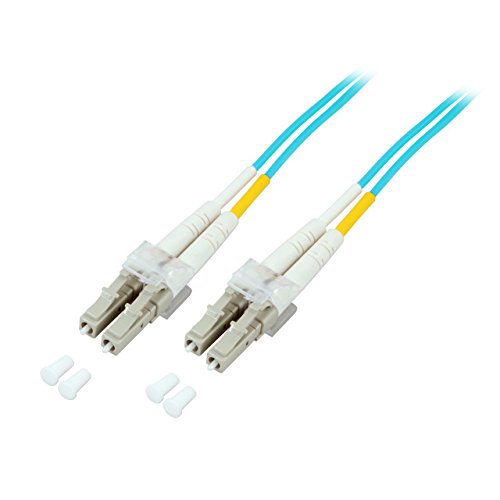 Cable de fibra optica 30 m OM3 LC EFB Elektronik O0312.30 turquesa pour reseau