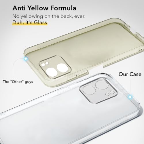 Image of Jkobi Lifetime Anti-Yellow Clear Back Cover Case for Oppo A5X (Sleek Hard Crystal | Shockproof and Camera Protection)