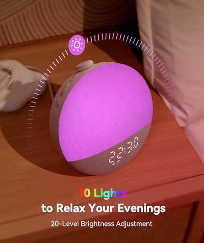 Dreamegg Sunrise 2 Sunrise Alarm Clock, Sound Machine for Sleep, 29 Sounds - image 7