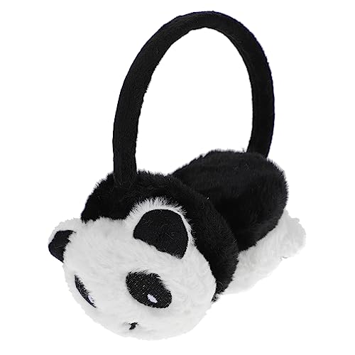 1Pc Plush Panda Earmuffs Cartoon Ear Protectors for Winter Warmth Soft Headband Design Boys and Furry Ear Covers for Cold Weather