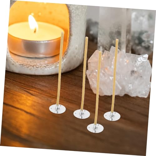 100 pzas mechas para velas con capa de cera de abeja miniatura 4