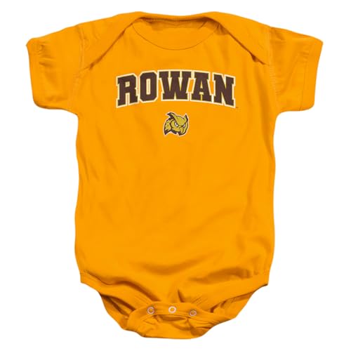 LOGOVISION Rowan University Arch Logo Black Unisex Infant Snap Suit for Baby