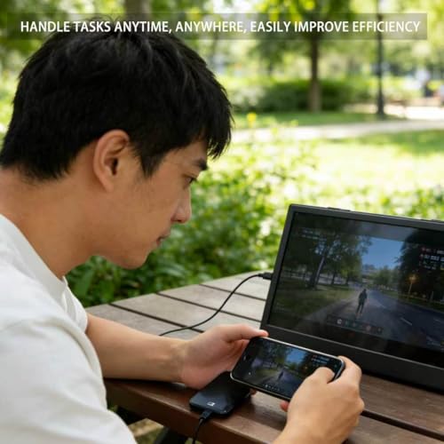 Image of 11.6 Inch Portable Monitor, Small Ultra-Slim FHD Display, Plug & Play USB-C /HDMI External Second Screen for Laptop, Smartphone, Raspberry Pi, PS5, Xbox, PC (11.6 inch)