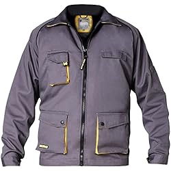 Ropa De Trabajo Artefo WOLFPACK LINEA PROFESIONAL - Chaqueta de Trabajo Gris/Amarillo Talla 48/50 M