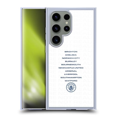 Coque Samsung S24 Ultra Manchester City design blanc élégant finition gel premium et épurée