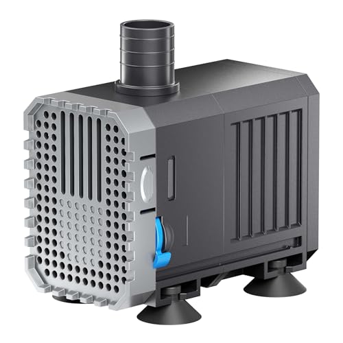 SunSun CHJ-500-10 ECO Teichpumpe 500 l/h / 7 W, energiesparende Filterpumpe, Bachlaufpumpe für Koiteiche, Umwälzpumpe, Gartenteichpumpe