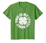 janis joplin t shirt lucky brand T-shirt humoristique avec inscription « This Is My Lucky Shirt » pour la Saint-Patrick - Cadeau idéal pour garçons, filles, enfants, frères, sœurs, mamans, papas, hommes et femmes.