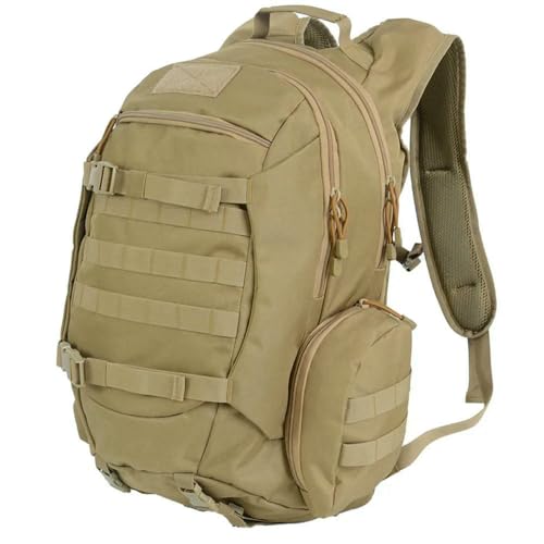 DMMWCX Backpack 45L Waterproof Fishing Hunting Backpack Outdoor Tactical Sports Camping Hiking Bag-Khaki