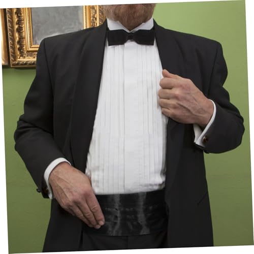 Adjustable Tuxedo Belt Bow Tie Silk Cummerbund for Men Wedding Party Occasions4