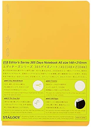 STALOGY 018 Editor's Series 365 days notebook (A5/Yellow)