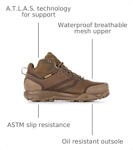 Amazon.com: 5.11 Tactical Mens A/T Mid Waterproof Professional