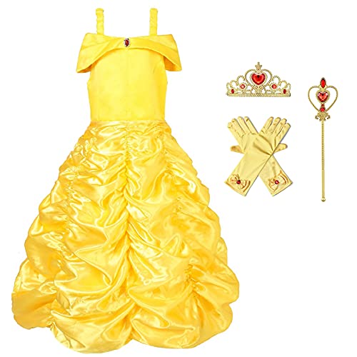 Belle Dress, Princess Costume Layered Dresses for Girl