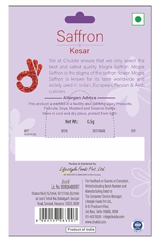 Image of Chukde Kesar, Saffron, 0.5g (Pack of 3)