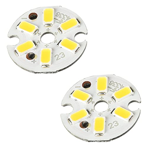 Image of Othmro 4PCS 300mA 3W LED Chip Bulb, 9-11V Super Round LED Chip Bulb Surface Mounted Devices Light Beads, Floodlight For Camper Light Bulb, Home Reading, Marine Lamps