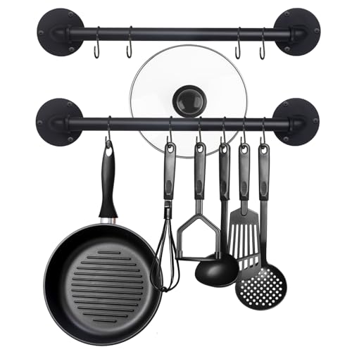 Aduanbang 21'' Wall Mounted Pot & Pan Rack (Set of