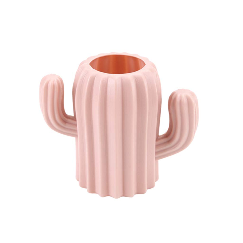 Ziran Cactus Desktop Organizer Pencil Pen Holder Container Brush Pot Stationery Office Pencil Holder-Pe