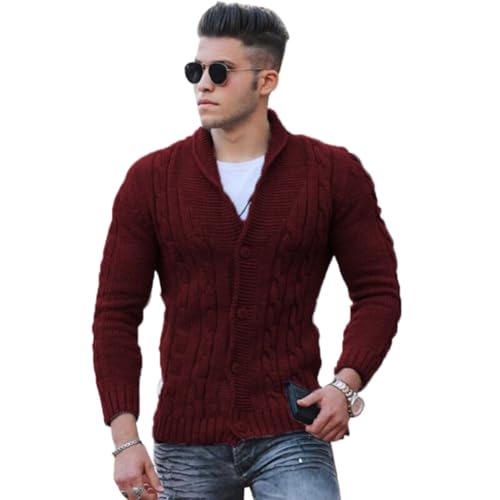 Autumn and Winter Sweater Men's Knitted Cardigan