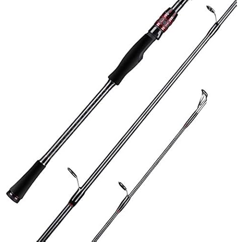 Seaknight Kraken 2-pc Fishing Rods, 30T-40T X-Shaped Carbon Fiber, Fuji Guides for Bass Fishing Cover