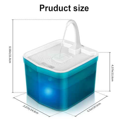 Fuente de agua para gatos ultra silenciosa 2L miniatura 7
