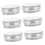 UKCOCO Lot De 6 Petites Boîtes En Aluminium 30 Ml 52x20 Mm Avec Couvercles à Vis, Boîte...