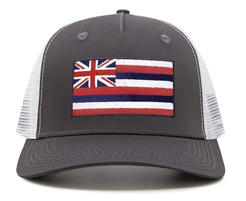 Image of International Tie State Hat for Men and Women, Adjustable Snapback Trucker Baseball Cap with Embroidered Patch
