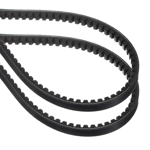uxcell 2 Pcs BX22 EPDM V-Belt, Raw Edge Cogged V Belt, 0.67" W x 22" Li