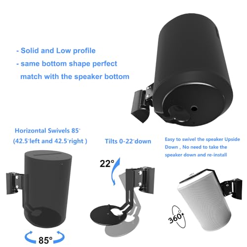 Soporte de altavoz Sonos Era 100 giratorio e inclinable de pared 4