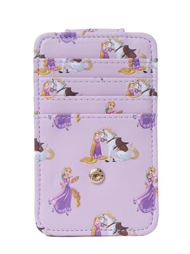 Image of Disney Rapunzel Card Holder Women Slim Wallet Lilac | Small