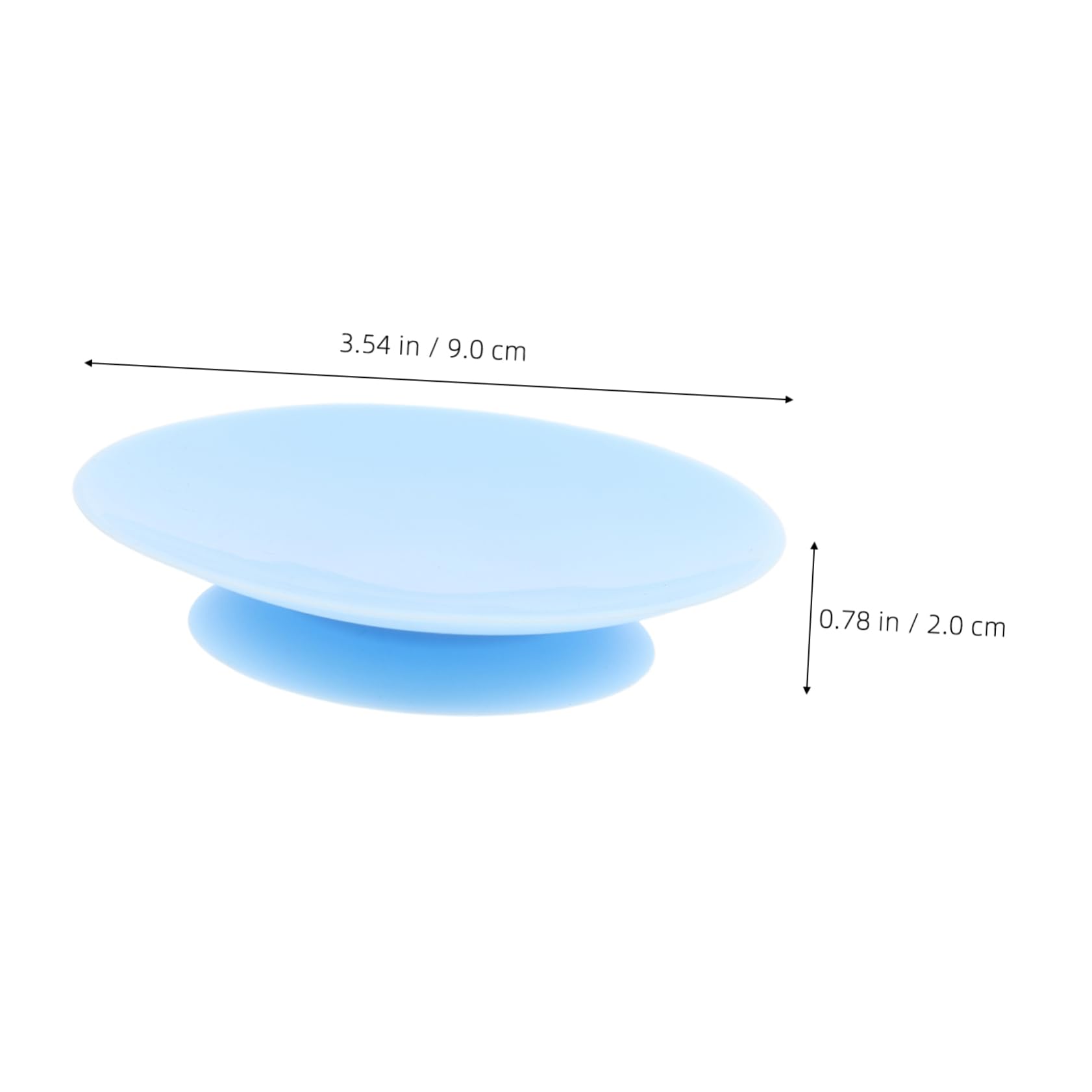 FOMIYES Silicone Suction Plate Fixing Pads 5pcs Non-Slip Utensil Rest Large Area Suction Pad for Dishes Easy to Clean