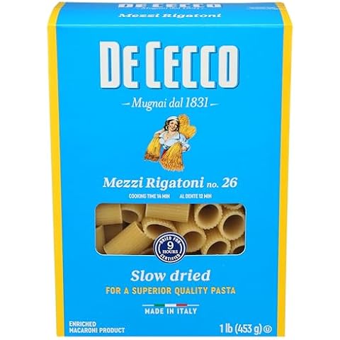De Cecco Mezzi Rigatoni Pasta Cover