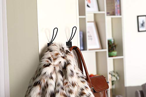 Oushinan Rustic Entryway Hooks | 10 Pack Of Black Wall Mounted Vintage Double Coat Hangers With Large Metal Screws Included #TOP4