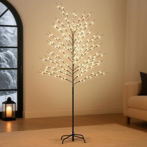 SUNYRISY Albero luminoso a LED, 150 cm, rami luminosi, per