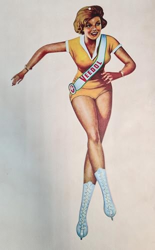 Pinup Veedol Femme au pétrole Pin Up Figurine de radiateur Camion Oldimer historique (2362)