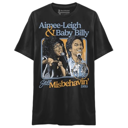 Black Rabbit Still Misbehavin Tour 1989 Retro Baby Billy Shirt Unisex Classic T-Shirt (Soft Premium Tee - Black XX-Large)