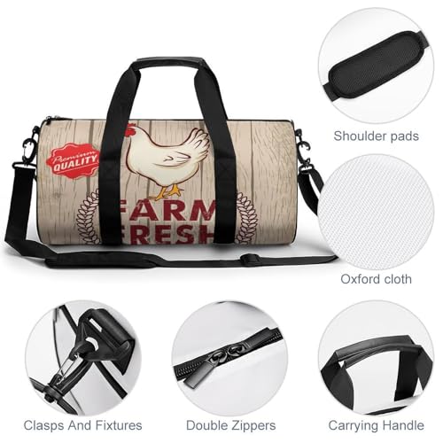 Sac week-end Poulet De Ferme 45cm : résolvez le manque de place en voyage - 5