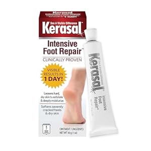 Kerasal Intensive Foot Repair, Skin Healing Ointment for Cracked Heels and Dry Feet, 1 Oz