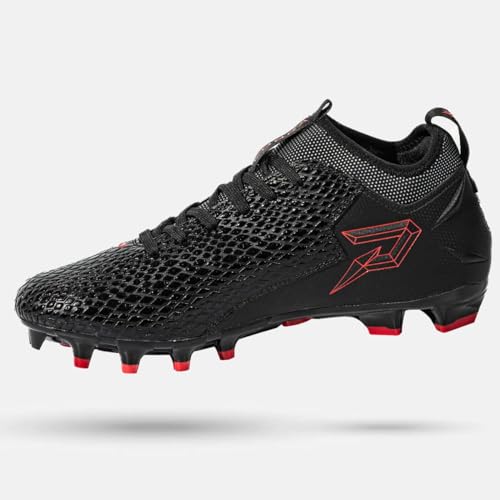 Quantum Speed: Football Cleats - Black Cobra Skin4