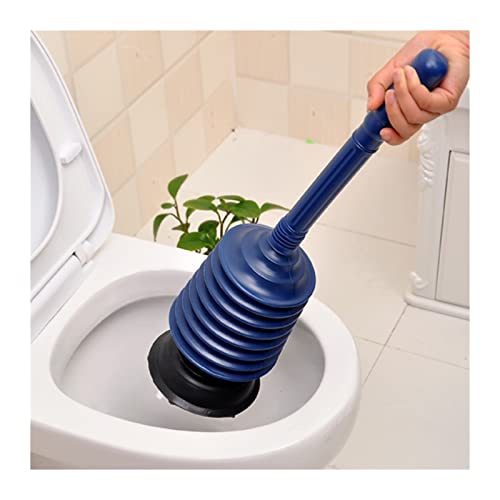 Desatascador de inodoro manual, succión al vacío, limpiador de tuberías y desagües, bomba para inodoro y fregaderos miniatura 3