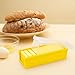 Silicone Butter Dish with Built-In Slicer – BPA-Free Butter Keeper for Fridge, Freezer & Microwave – Softens Butter, Non-Stick, Dishwasher Safe, Microwaveable Storage Container