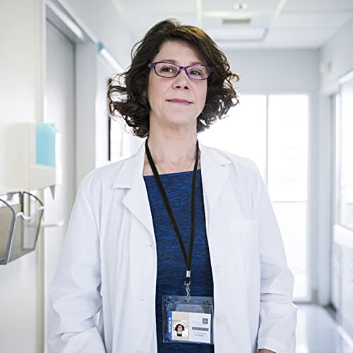 Loconha 100 Pack Black Lanyards Badge Lanyards For Id Badges With Badge Clip Swivel Hook #TOP6