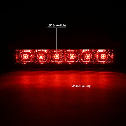 Dna Motoring 3Bl-Cexp13-Led-Sm Smoked Lens Led Third Tail Brake Light [Compatible With 03-17 Chevy Express 1500 2500 3500] #TOP3
