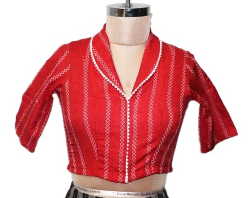 ROYAL- DESIGN Stretchable Neck Design Blouse_PS-P086-picture-24