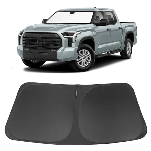 Windshield Sun Shade Custom Fit for 2022 2023 2024 2025 2026 Toyota Tundra Accessories Foldable...
