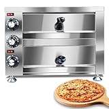 Generic YOOKTEN - Horno eléctrico de pizza para encimera de interior y comercial, máquina para hacer pizzas, horno de...