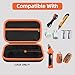 HESTECH Hard Carrying Case Compatible with Klein Tools ET310 AC Circuit Breaker Finder & 80041 Outlet Repair Tool Kit & RT250 GFCI Receptacle Tester Electrical Tools Storage Organizer Bag (Case Only)