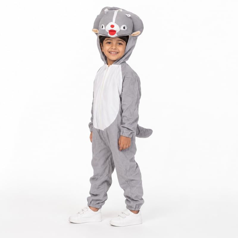 Image of Animal Costume for Kids | Plush Fancy Dress Costume for Boys & Girls |School Fancy Dress, Annual Day, Jungle Theme, Role Play, Halloween & Birthday Party