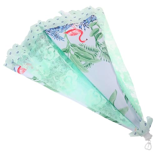VANZACK Cubierta de Comida Plegable con Malla y Estructura de Acero Protector contra Insectos para Picnic Barbacoa y Fiestas al Aire Diseño Portátil y Estampado Tropical Verde