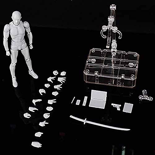 Axitwxit Action Figures Body-Kun Dx & Body-Chan Dx Pvc Figure Model Drawing For S H Figuarts With Box For Artists (Gray, Male) #TOP7