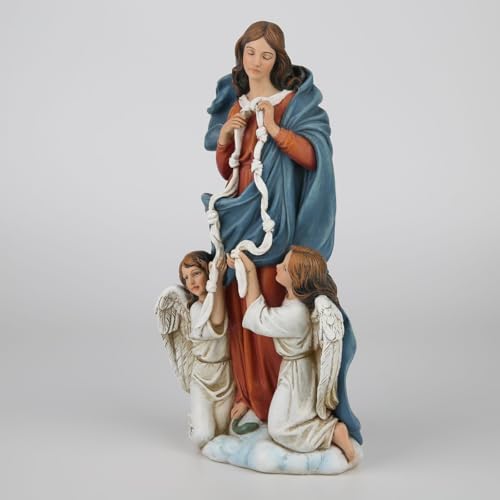 Estatua Católica Mary Untier of Knots 9.8 in miniatura 5