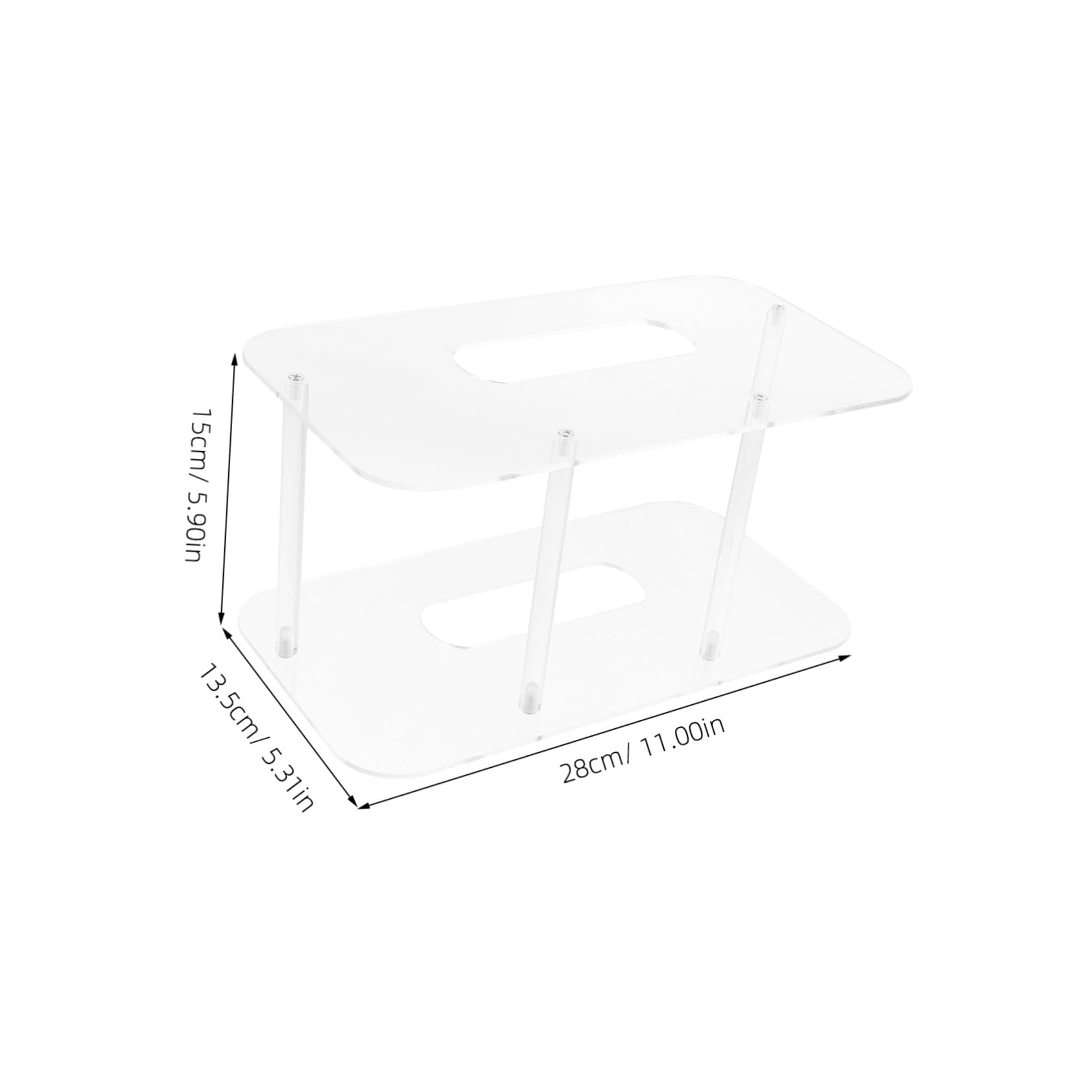 OSOLADY Acrylic Plate Holder Sturdy Kitchen Dish Drying Rack for Efficient Plate Display Storage Home Restaurant Rv and Camper Space-Saving Design for Organized Dishware